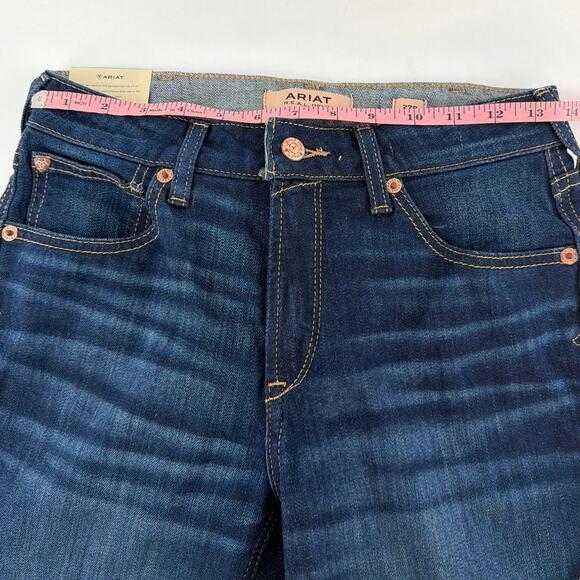 Ariat Women's Blue High Rise Ballary Boot Cut Jeans Size 27R - Picture 7 of 11